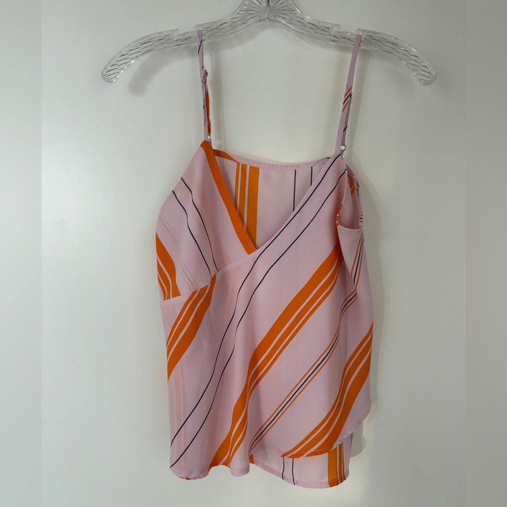 Striped Pink and Orange Women's Top